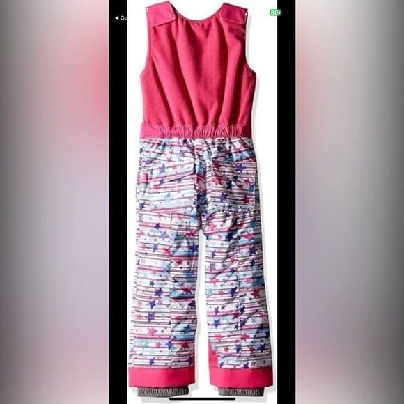 Spyder Little Girls Ski Bib Bitsy Sparkle Snow Winter size 2 - Picture 7 of 12